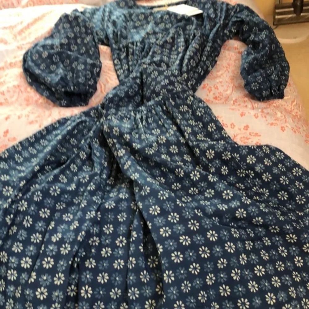 Christy Dawn Blue Floral Maxi Dress